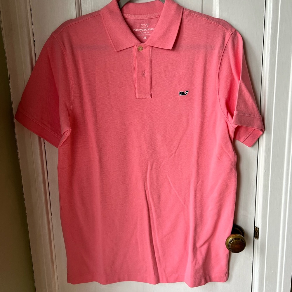 Vineyard Vines Classic Fit Mens Pique Polo Size XS